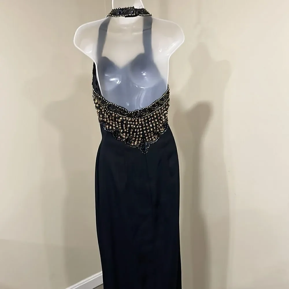 NWOT Alyce Designs Vintage Sequin Prom Party Beaded Dress. Size 8 M medium - Picture 9 of 14